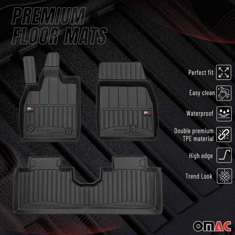 2021-2024 Ford Mustang Mach-E Premium Floor Mats Liners Full Set All Weather Heavy Duty