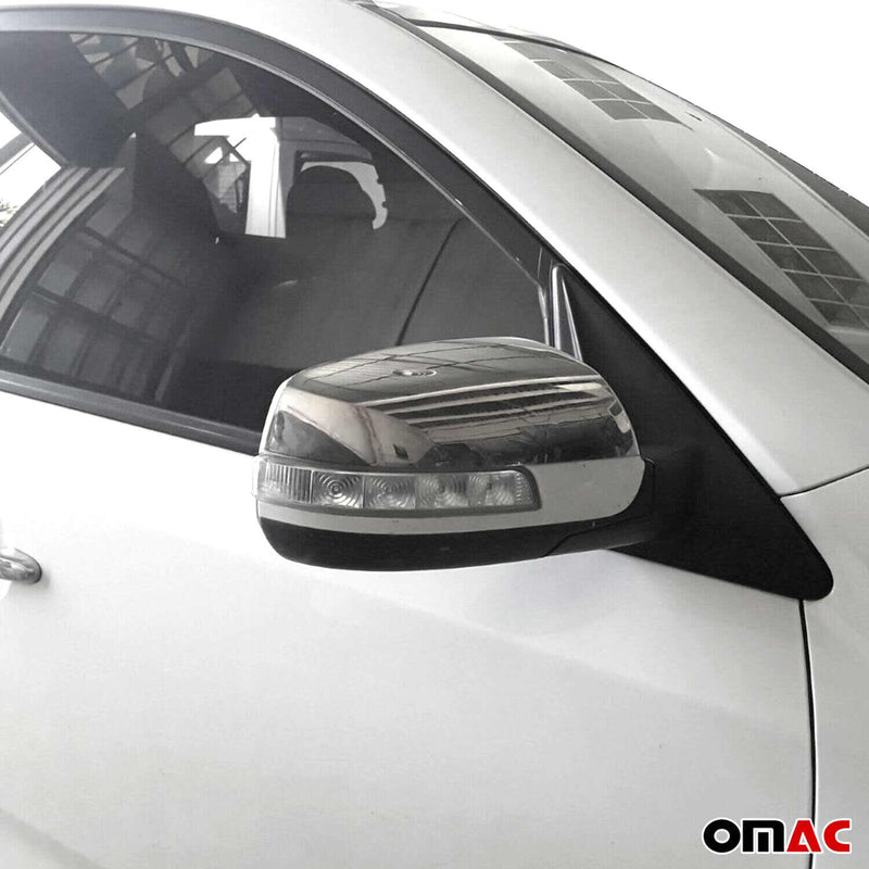 2011-2015 Kia Sorento Side Mirror Cover Caps Steel Silver 2 Pcs