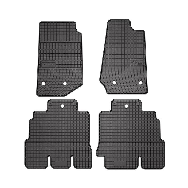 2018-2024 Jeep Wrangler Floor Mats Liners Full Set All Weather Rubber Black