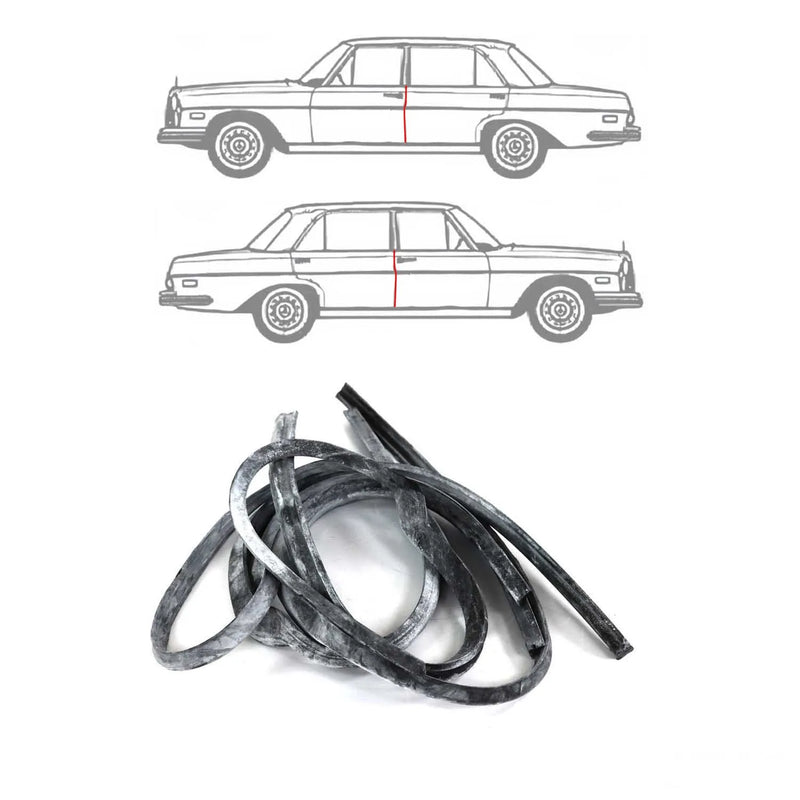 1968-1980 Mercedes E Class W115 Sedan Long Soft Rubber Flexible Door Edge Guard