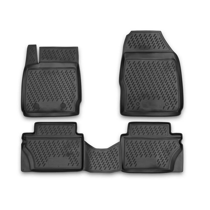 2011-2016 Ford Fiesta Floor Mats Liners Full Set All Weather Black