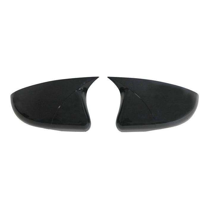 Side Mirror Cover Caps Fits VW Golf Mk6 2010-2014 Piano Black 2 Pcs