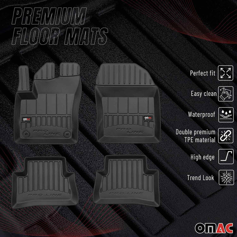 2018-2022 Toyota C-HR Premium Floor Mats Liners Full Set All Weather Heavy Duty