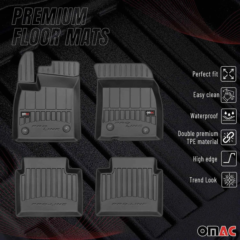 2019-2024 Ford Focus Premium Floor Mats Liners Full Set All Weather Heavy Duty