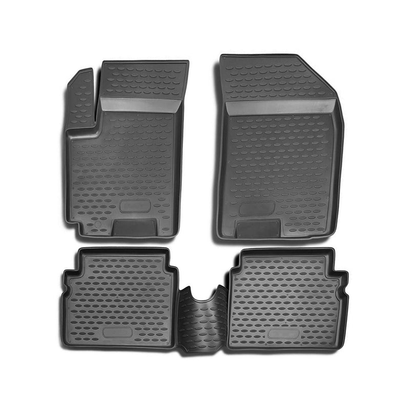 2004-2011 Chevrolet Aveo Hatchback Floor Mats Liners Full Set All Weather Black