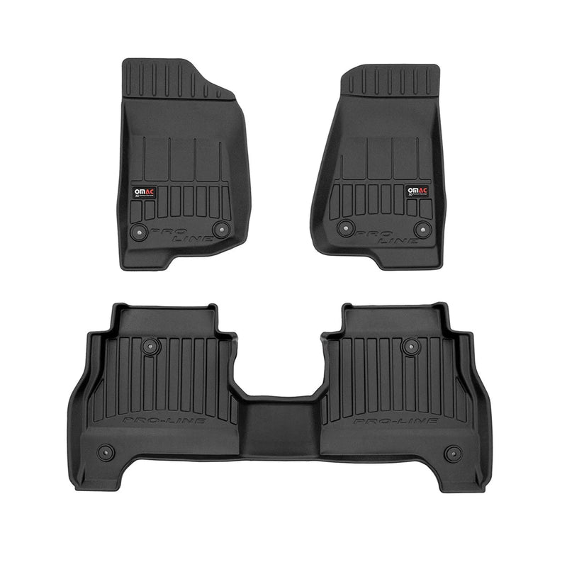 2020-2024 Jeep Gladiator Premium Floor Mats Liners Full Set All Weather Heavy Duty