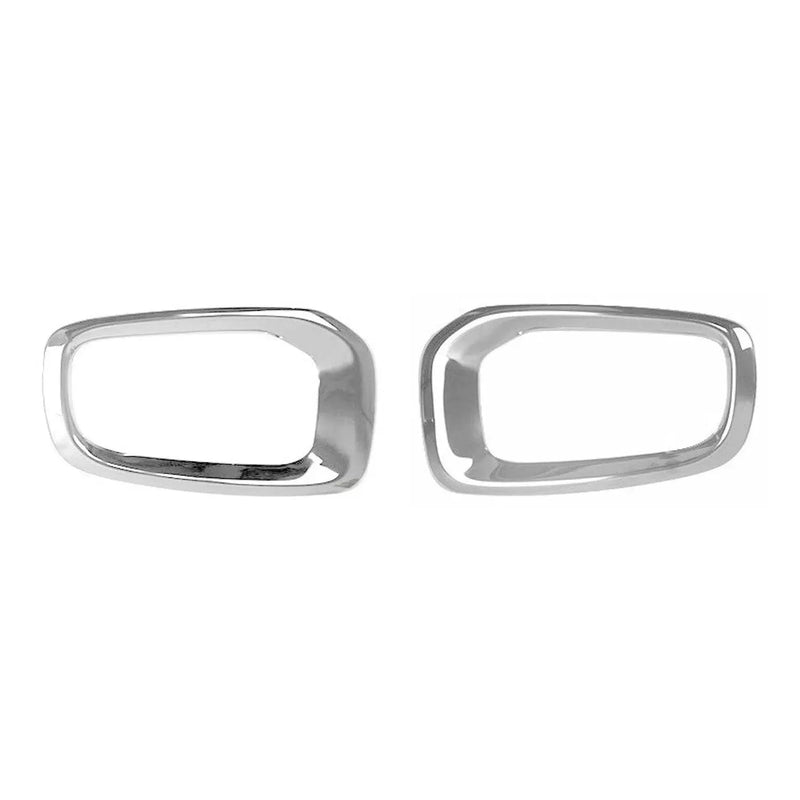 Fog Light Lamp Bezel Cover for Jeep Renegade 2015-2018 Steel Silver 2 Pcs - OMAC USA