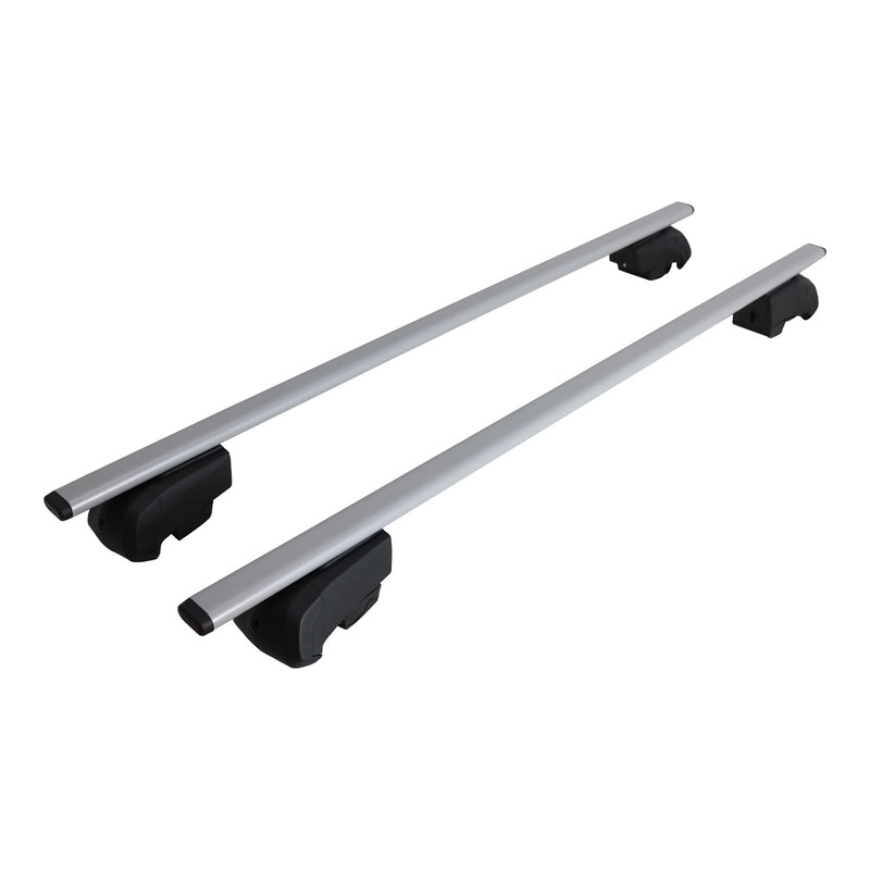 Roof Rack Flush Rail Cross Bars Carrier Anti-Theft Lockable 54" Silver