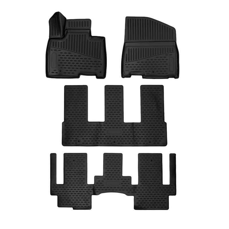 2022-2024 Kia Carnival Floor Mats Liners Full Set All Weather Black