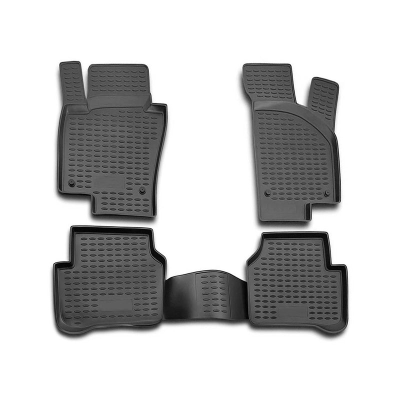 2009-2017 VW CC Floor Mats Liners Full Set All Weather Black