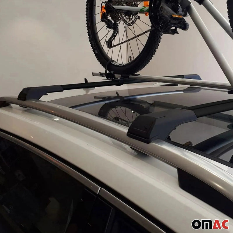 Raised Roof Rack Cross Bars Carrier for Nissan Pathfinder 2005-2012 Black 2Pcs - OMAC USA