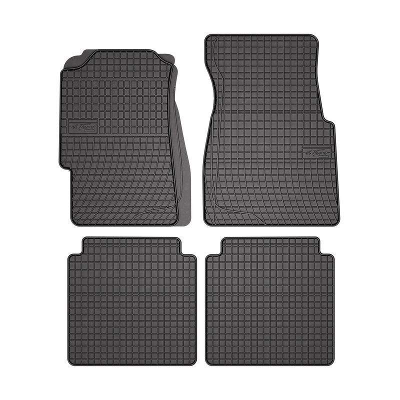 1996-2000 Honda Civic Sedan Floor Mats Liners Full Set All Weather Rubber Black