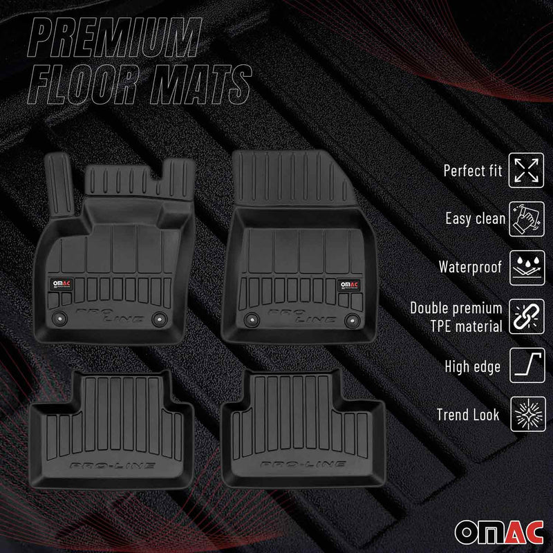 2019-2024 Volvo XC40 Premium Floor Mats Liners Full Set All Weather Heavy Duty