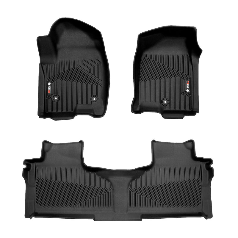 2021-2025 Chevrolet Tahoe Premium Floor Mats Liners Second Row Rear