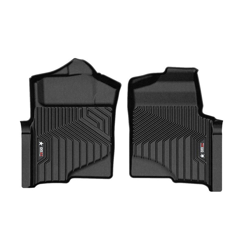 2010-2014 Ford F-150 Crewcab Premium Floor Mats Liners First Row Front Black