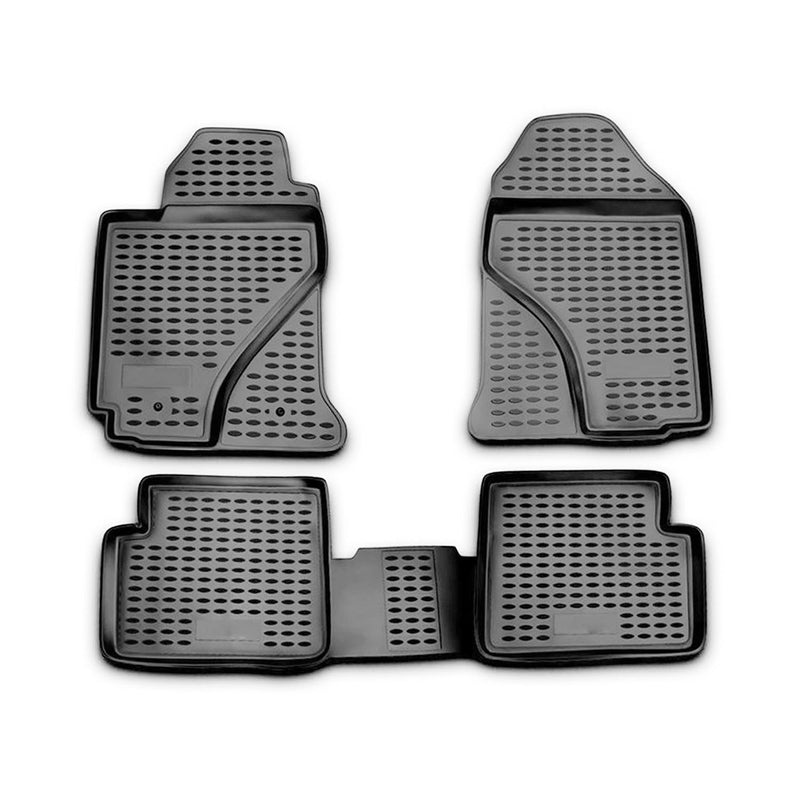 2003-2008 Toyota Corolla Floor Mats Liners Full Set All Weather Black