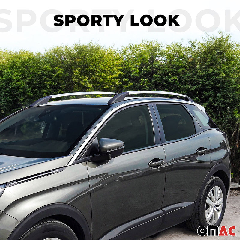 2013-2019 Renault Captur Roof Rack Rails Side Rails Silver