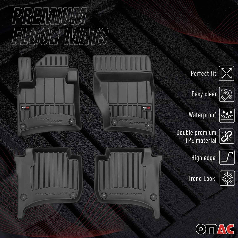 2010-2017 VW Touareg Premium Floor Mats Liners Full Set All Weather Heavy Duty