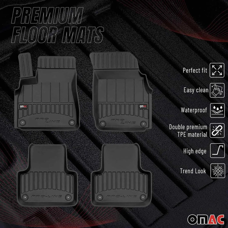 2019-2024 Lamborghini Urus Premium Floor Mats Liners Full Set All Weather Heavy Duty