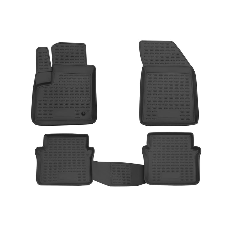 2008-2014 Dodge Avenger Floor Mats Liners Full Set All Weather Black