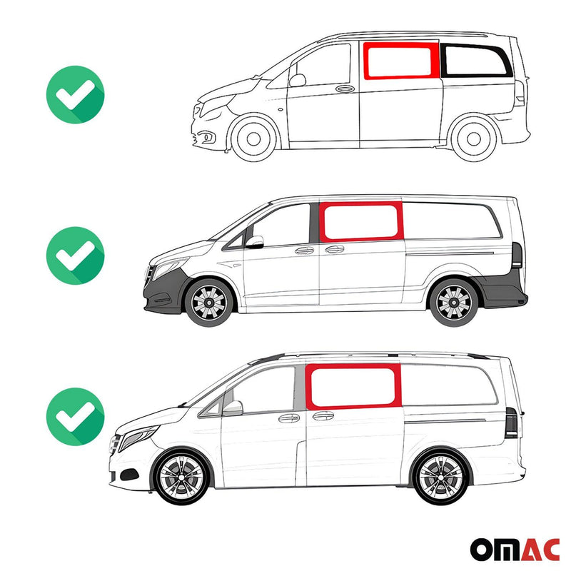 2016-2024 Mercedes Metris Window Glass Fit Kit Front Left Side L2 L3