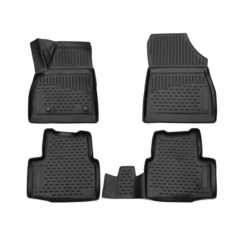 2017-2019 Chevrolet Cruze Floor Mats Liners Full Set All Weather Black