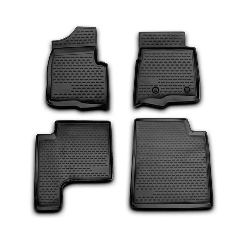 2009-2014 Ford F-150 Floor Mats Liners Full Set All Weather Black