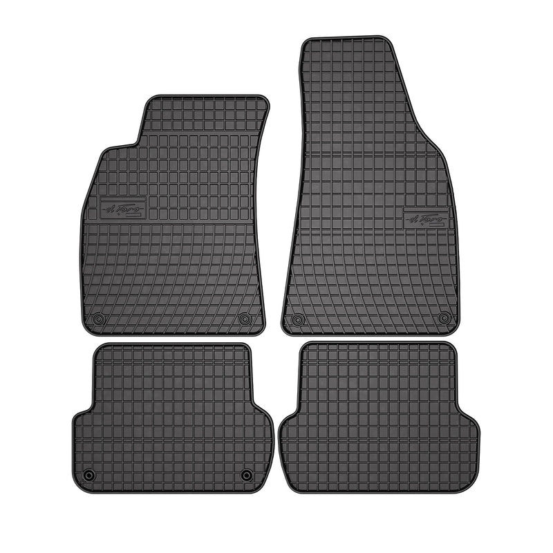 2001-2008 Audi A4 Sedan Wagon Floor Mats Liners Full Set All Weather Rubber Black