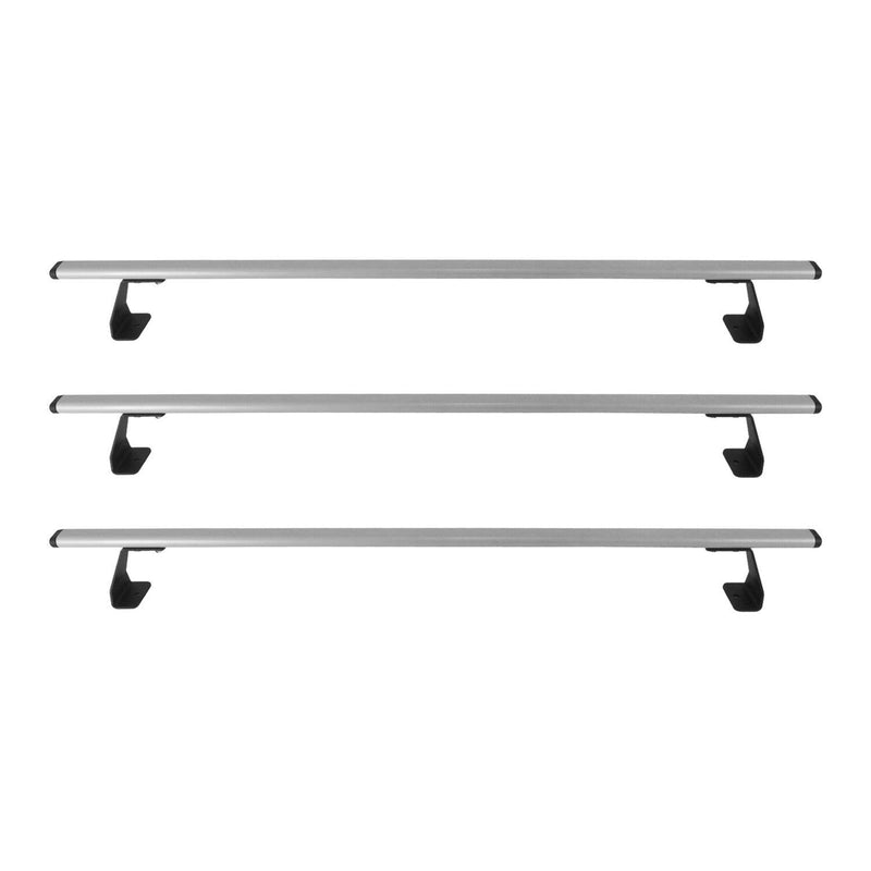 2015-2018 Chevrolet City Express Roof Rack Cross Bars 3Pcs Silver