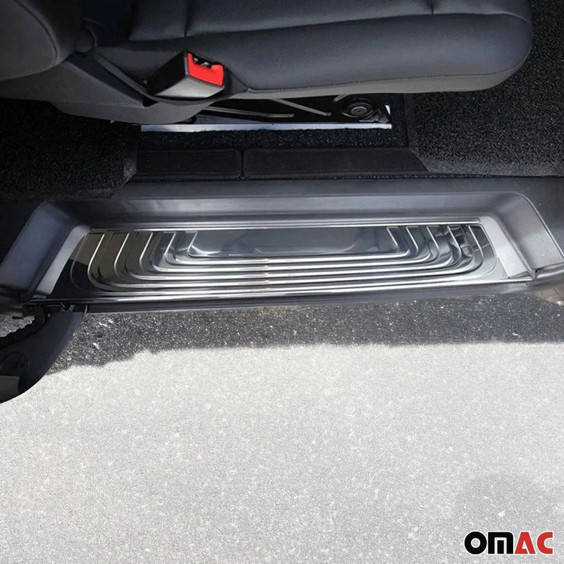 Door Sill Scuff Plate Scratch Protector for Mercedes Metris 2016-2024 Steel 4x - OMAC USA