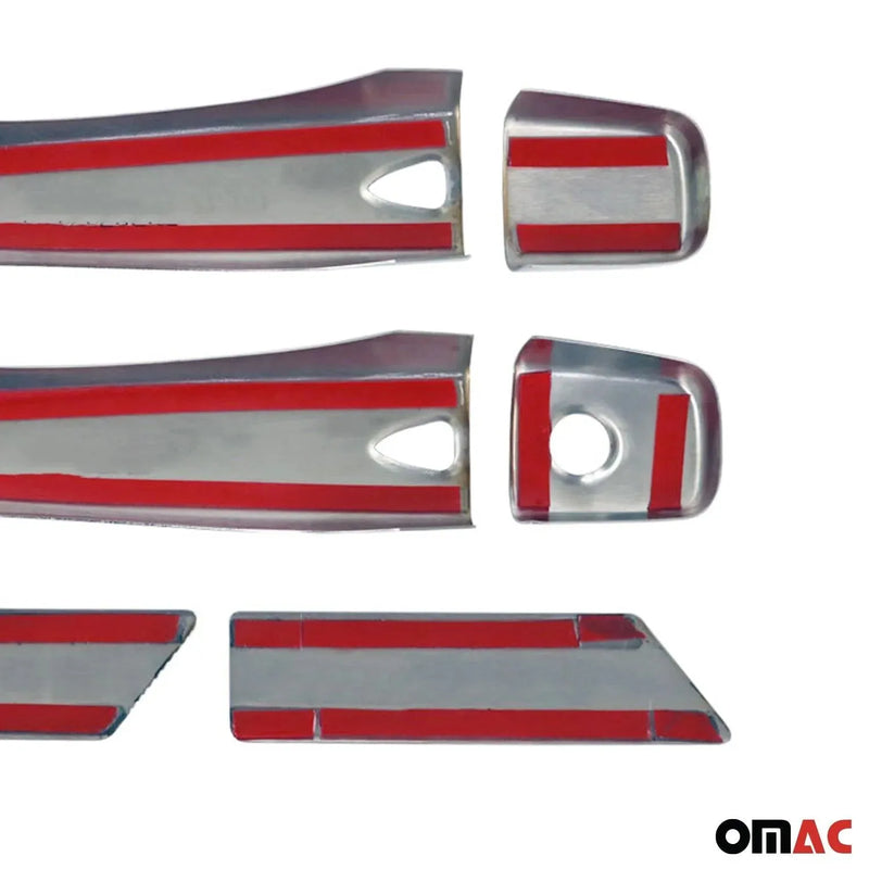 Car Door Handle Cover Protector for Nissan Cube 2009-2014 Steel Chrome 10 Pcs - OMAC USA