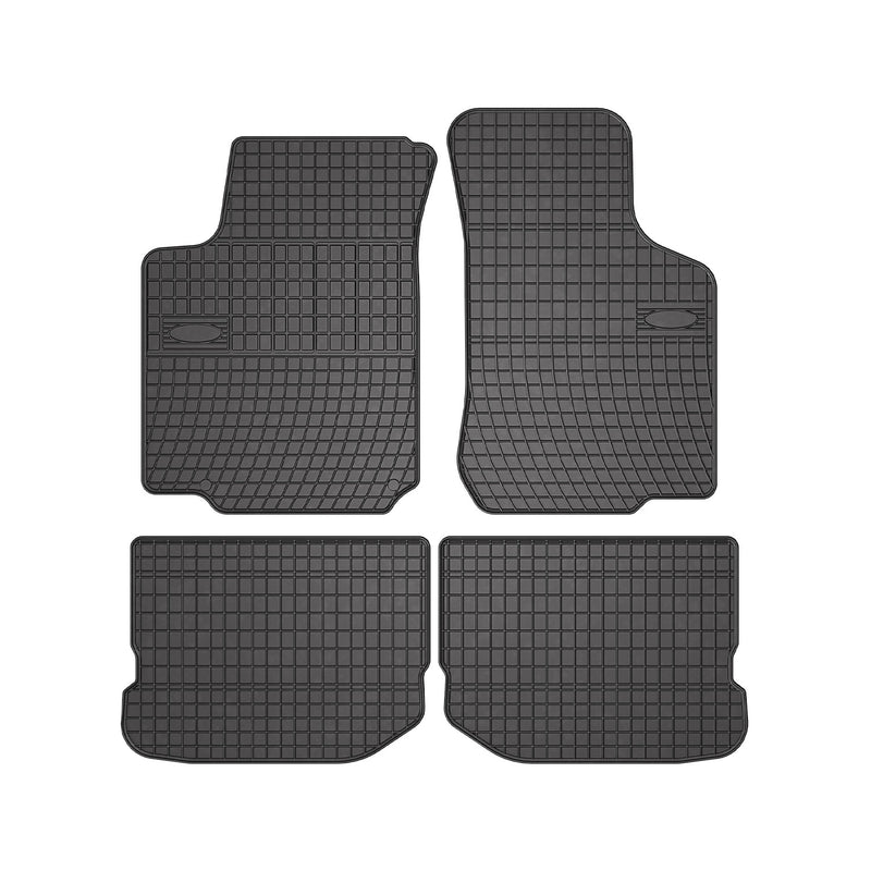 1998-2010 VW New Beetle Floor Mats Liners Full Set All Weather Rubber Black