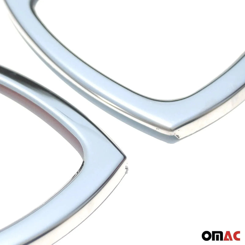 Car Door Handle Cover Protector for Smart ForTwo 1998-2007 Steel Chrome 2 Pcs - OMAC USA