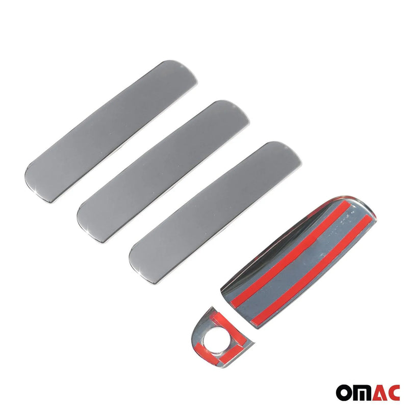 Car Door Handle Cover Protector for Audi S4 2006-2008 Steel Chrome 5 Pcs - OMAC USA