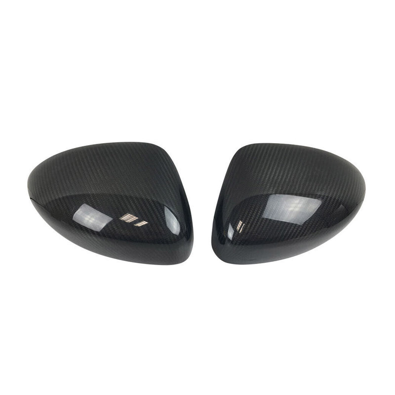 2016-2023 Mazda MX-5 Miata Side Mirror Cover Caps Carbon Fiber Black 2 Pcs