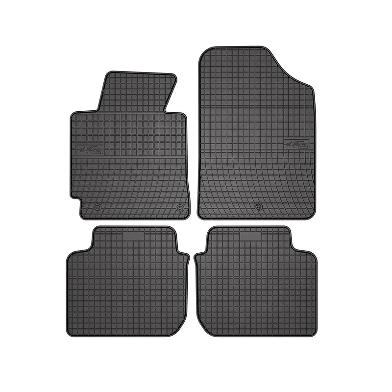 2011-2016 Hyundai Elantra Floor Mats Liners Full Set All Weather Rubber Black