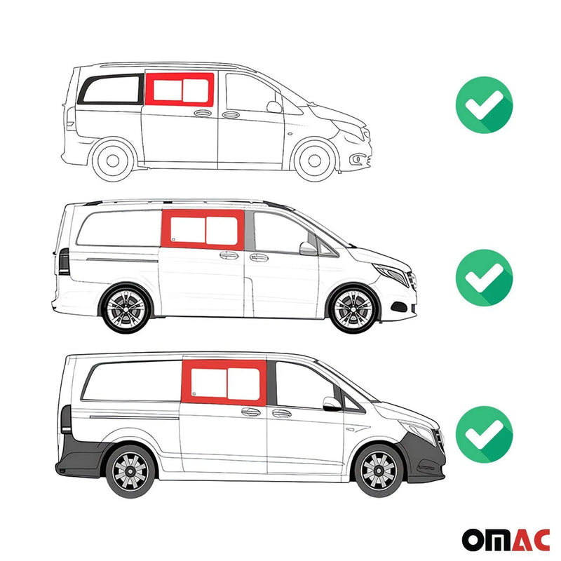 2016-2024 Mercedes Metris Window Glass Fit Kit Front Right Side L2 L3