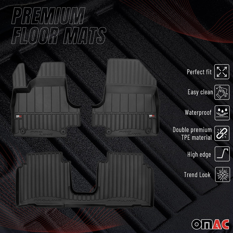 2022-2024 Hyundai Ioniq 5 Premium Floor Mats Liners Full Set All Weather Heavy Duty