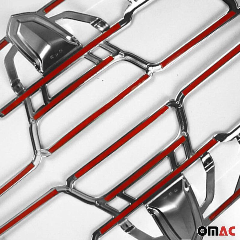 Trunk Tail Light Trim Frame for RAM ProMaster City 2019-2022 Chrome Silver 2 Pcs - OMAC USA