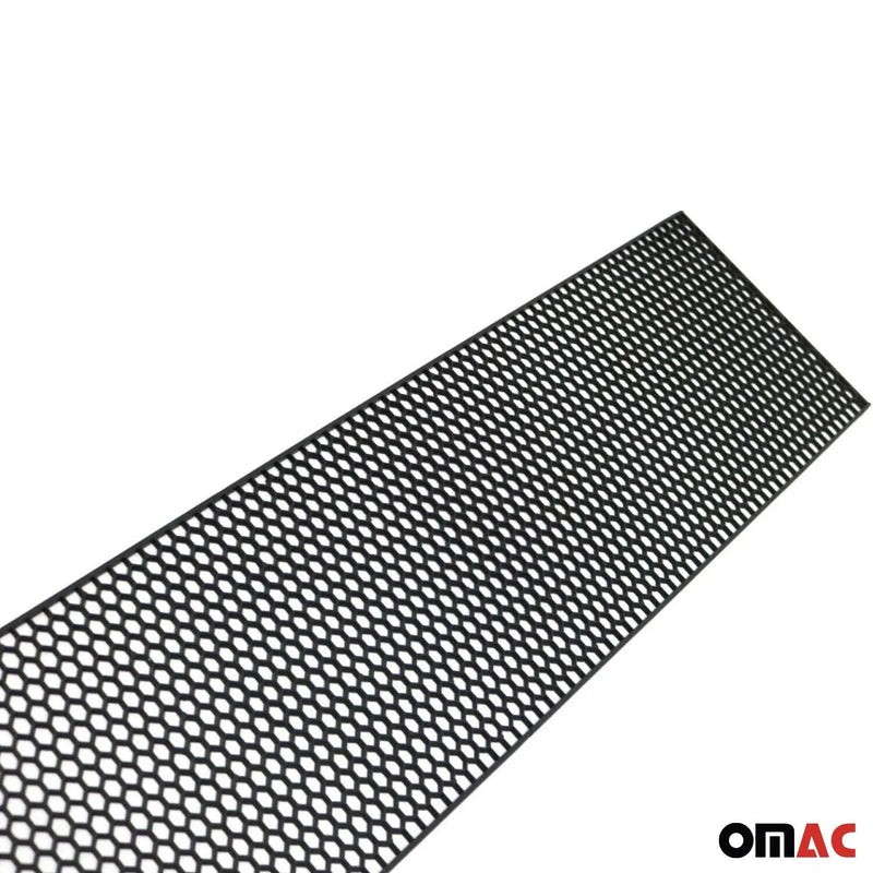 39.37"x 9.44" Trimmable Black ABS Plastic Honeycomb Mesh Grill Spoiler Bumper