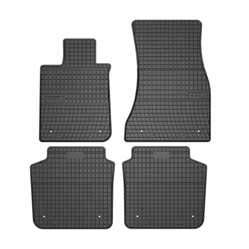 2016-2022 BMW 7 Series G12 Long Sedan Floor Mats Liners Full Set All Weather Rubber Black