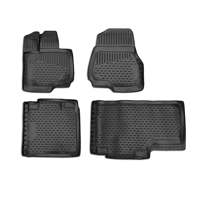 2015-2020 Ford F-150 SuperCrew Crew Cab Floor Mats Liners Full Set All Weather