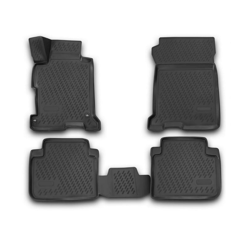 2013-2017 Honda Accord Floor Mats Liners Full Set All Weather Black