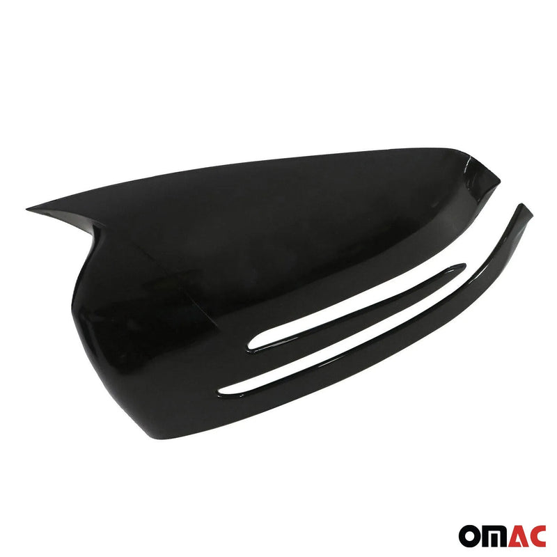 Black Glossy Wing Mirror Cover Caps for Mercedes W212 W204 W221 X204 C218