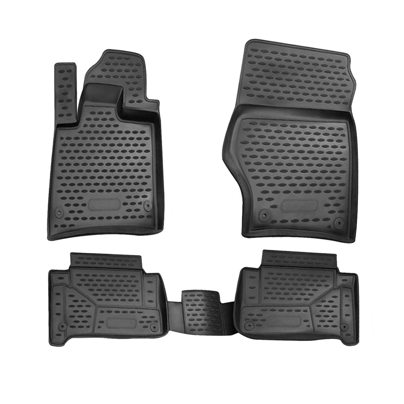 2007-2015 Audi Q7 Floor Mats Liners Full Set All Weather Black