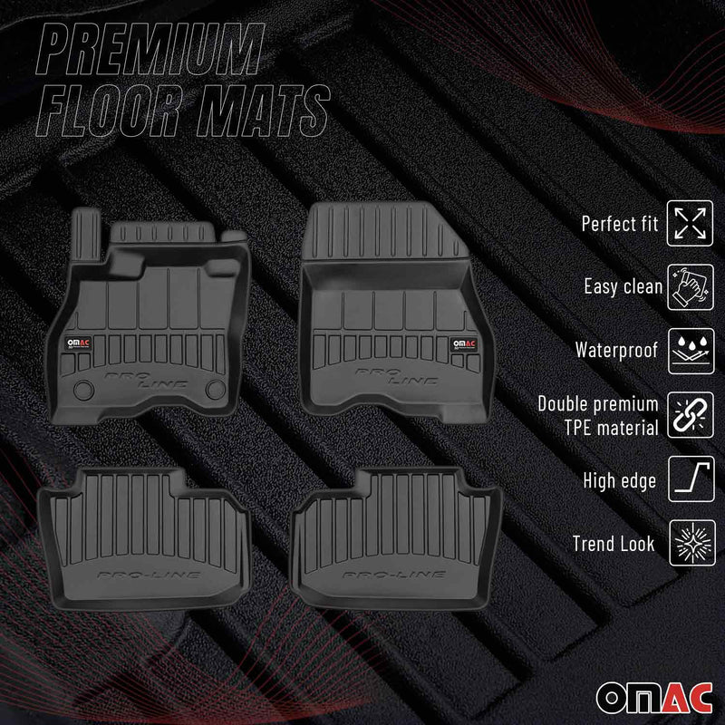 2018-2024 Nissan Leaf Premium Floor Mats Liners Full Set All Weather Heavy Duty