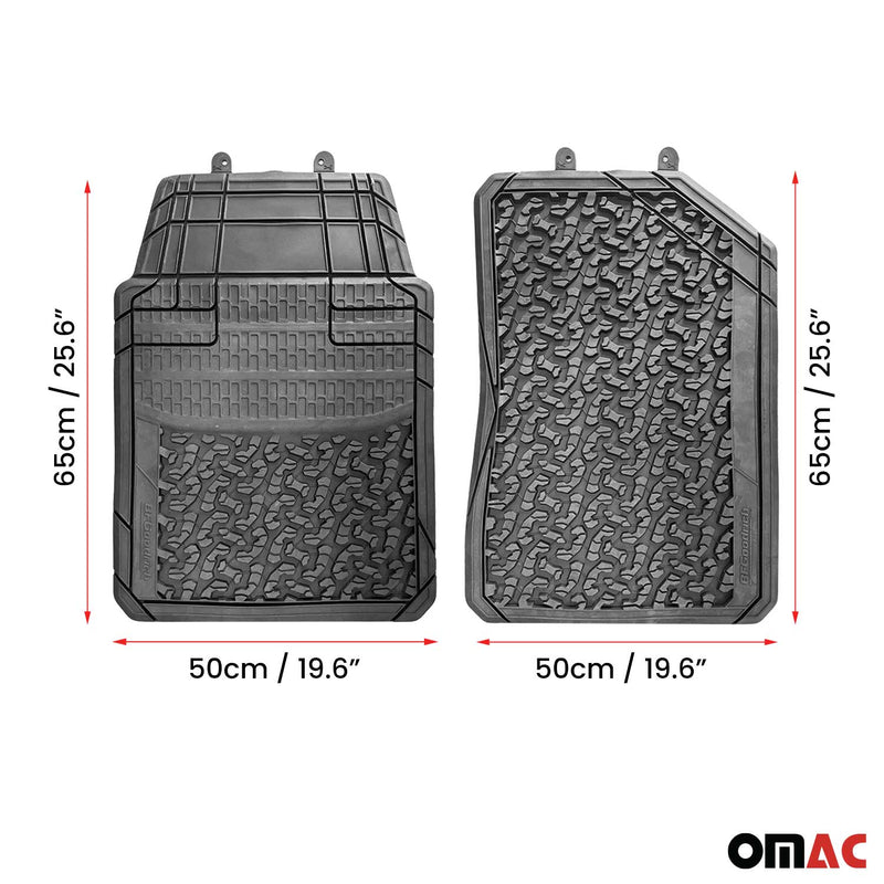 Semi Custom Trim fit Floor Mats Liners for Toyota Trucks All Season First Row