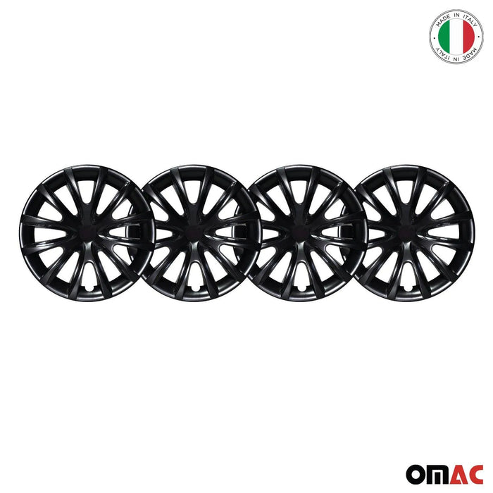 14" Wheel Covers Rims Hubcaps for BMW ABS Black Black 4Pcs - OMAC USA