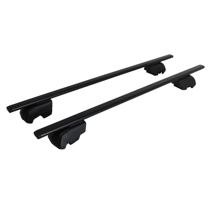 50" Roof Racks Cross Bars Luggage Carrier Lockable Durable Iron Black 2x