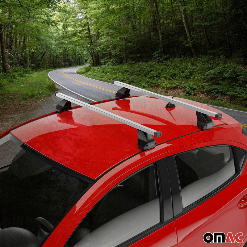 2013-2015 Subaru XV Crosstrek Roof Rack Cross Bars Silver